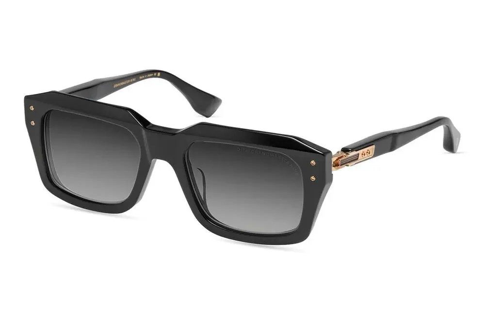 DITA GRANDMASTER NINE DTS 464-A-01 Black Gold Grey Gradient Lens Sunglasses - Picture 1 of 5